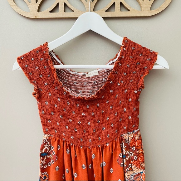 Altar'd State Off The Shoulder Top Rust Sz Small - Picture 2 of 8